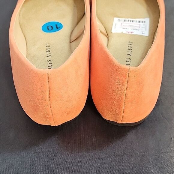 BRAND NEW CHARLES ALBERT SUEDE POINTED TOE SLIP-ON WOMEN"S FLAT SHOE - Picture 8 of 13